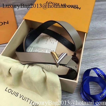 Louis Vuitton 20mm Leather Belt M9309 Grey Louis Vuitton 20mm Leather Belt M9309 Grey