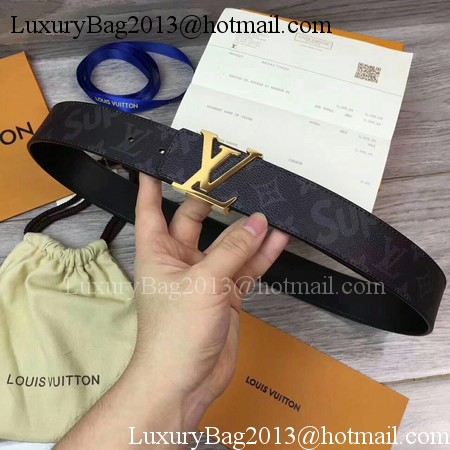 Louis Vuitton SPREME 40mm Black Belt M5899 Gold Louis Vuitton SPREME 40mm Black Belt M5899 Gold