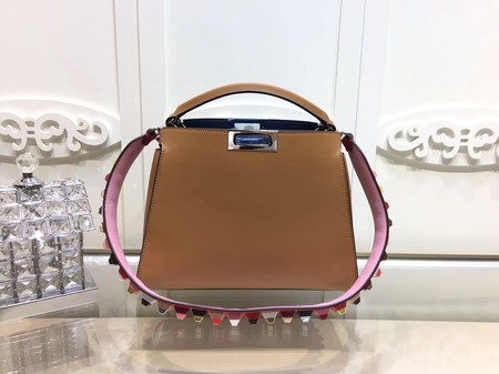 Fendi Peekaboo Bags Original Leather F3659 Brown Fendi Peekaboo Bags Original Leather F3659 Brown