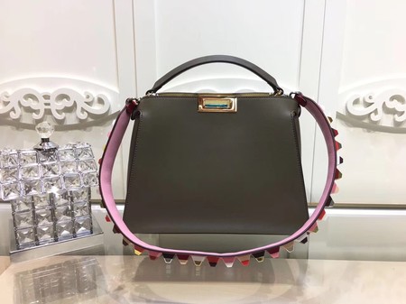 Fendi Peekaboo Bags Original Leather F3659 Green Fendi Peekaboo Bags Original Leather F3659 Green