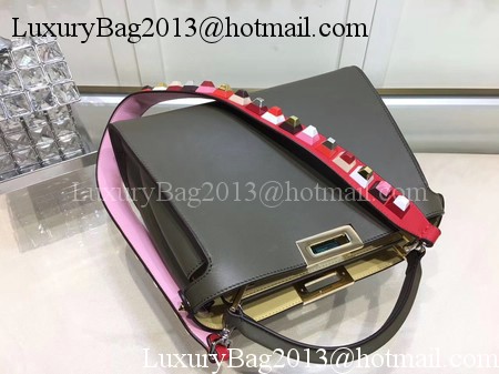 Fendi Peekaboo Bags Original Leather F3659 Green Fendi Peekaboo Bags Original Leather F3659 Green