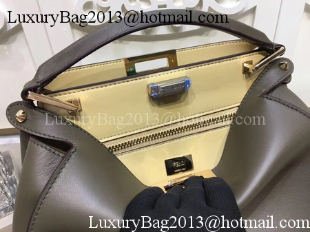 Fendi Peekaboo Bags Original Leather F3659 Green Fendi Peekaboo Bags Original Leather F3659 Green