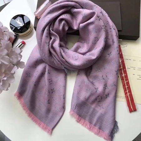 Louis Vuitton MONOGRAM DENIM Scarf M33695 Light Pink Louis Vuitton MONOGRAM DENIM Scarf M33695 Light Pink