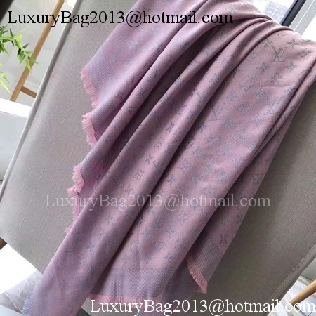 Louis Vuitton MONOGRAM DENIM Scarf M33695 Light Pink Louis Vuitton MONOGRAM DENIM Scarf M33695 Light Pink
