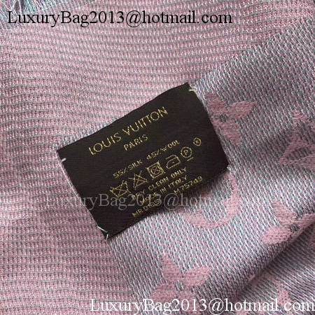 Louis Vuitton MONOGRAM DENIM Scarf M33695 Light Pink Louis Vuitton MONOGRAM DENIM Scarf M33695 Light Pink