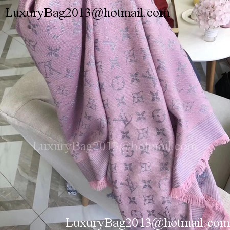 Louis Vuitton MONOGRAM DENIM Scarf M33695 Light Pink Louis Vuitton MONOGRAM DENIM Scarf M33695 Light Pink