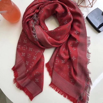 Louis Vuitton MONOGRAM DENIM Scarf M33695 Red Louis Vuitton MONOGRAM DENIM Scarf M33695 Red