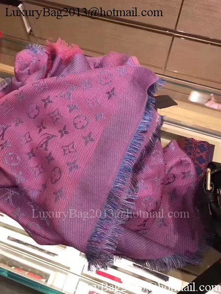Louis Vuitton MONOGRAM DENIM Scarf M33695 Rose Louis Vuitton MONOGRAM DENIM Scarf M33695 Rose