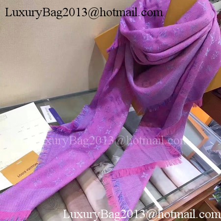 Louis Vuitton MONOGRAM DENIM Scarf M33695 Rose Louis Vuitton MONOGRAM DENIM Scarf M33695 Rose