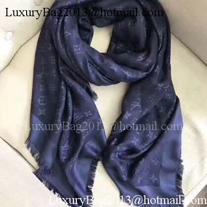 Louis Vuitton MONOGRAM DENIM Scarf M33695 Royal Louis Vuitton MONOGRAM DENIM Scarf M33695 Royal