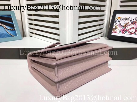 Yves Saint Laurent Croco Leather Cross-body Shoulder Bag Y00931 Pink Yves Saint Laurent Croco Leather Cross-body Shoulder Bag Y00931 Pink