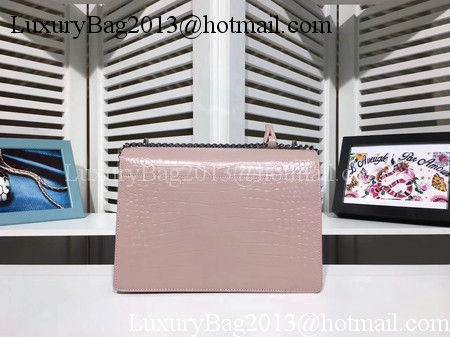 Yves Saint Laurent Croco Leather Cross-body Shoulder Bag Y00931 Pink Yves Saint Laurent Croco Leather Cross-body Shoulder Bag Y00931 Pink