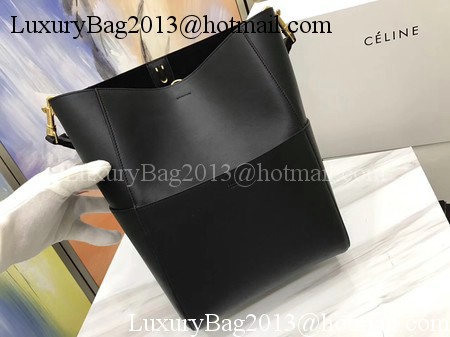 CELINE Sangle Seau Bag in Smooth Leather C3371 Black CELINE Sangle Seau Bag in Smooth Leather C3371 Black