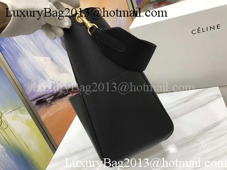 CELINE Sangle Seau Bag in Smooth Leather C3371 Black CELINE Sangle Seau Bag in Smooth Leather C3371 Black