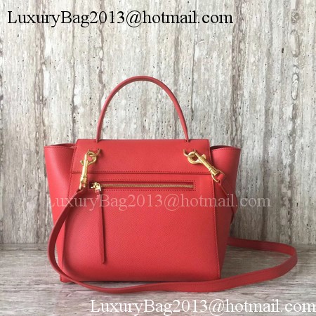 Celine Belt mini Bag Original Leather C98310 Red Celine Belt mini Bag Original Leather C98310 Red