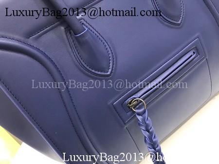 Celine Luggage Phantom Tote Bag Calfskin Leather CT3372 Blue Celine Luggage Phantom Tote Bag Calfskin Leather CT3372 Blue