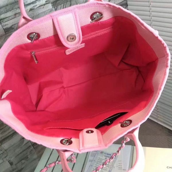 Chanel Large Canvas Tote Shopping Bag CNA1679 Light Pink Chanel Large Canvas Tote Shopping Bag CNA1679 Light Pink