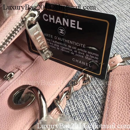 Chanel LE Boy Grand Shopping Tote Bag GST Pink Cannage Pattern A50995 Silver Chanel LE Boy Grand Shopping Tote Bag GST Pink Cannage Pattern A50995 Silver