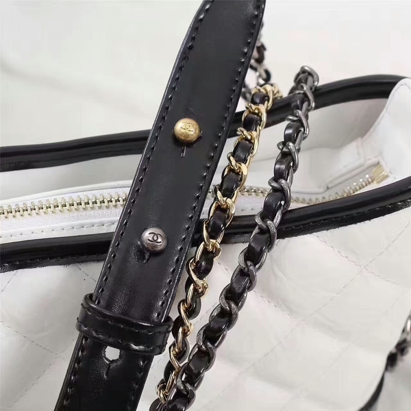 Chanel Gabrielle Calfskin Leather Shoulder Bag 8122A White Chanel Gabrielle Calfskin Leather Shoulder Bag 8122A White