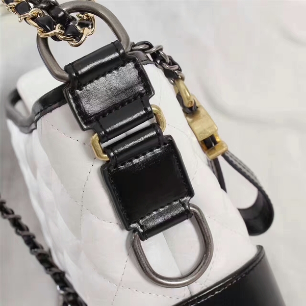 Chanel Gabrielle Calfskin Leather Shoulder Bag 8122A White Chanel Gabrielle Calfskin Leather Shoulder Bag 8122A White