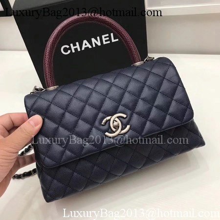 Chanel Classic Red Top Handle Bag Royal Original Leather A92991 Silver Chanel Classic Red Top Handle Bag Royal Original Leather A92991 Silver