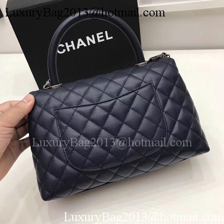 Chanel Classic Top Handle Bag Royal Original Leather A92991 Silver Chanel Classic Top Handle Bag Royal Original Leather A92991 Silver