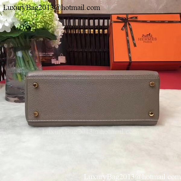 Hermes Kelly 32cm Shoulder Bag TOGO Leather KY32 Grey Hermes Kelly 32cm Shoulder Bag TOGO Leather KY32 Grey