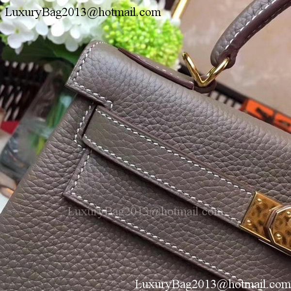 Hermes Kelly 32cm Shoulder Bag TOGO Leather KY32 Grey Hermes Kelly 32cm Shoulder Bag TOGO Leather KY32 Grey