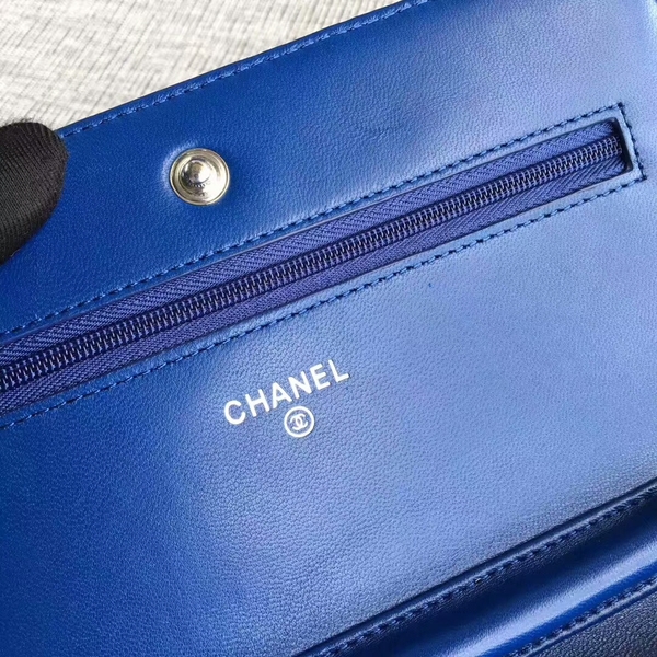 Chanel WOC Flap Bag Patent Leather A33814C Blue Chanel WOC Flap Bag Patent Leather A33814C Blue