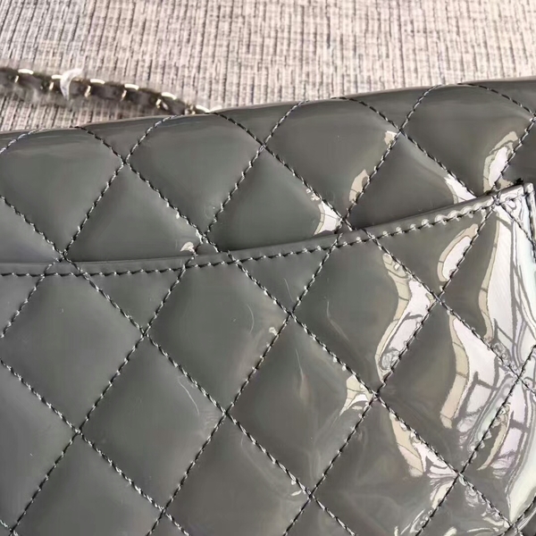 Chanel WOC Flap Bag Patent Leather A33814C Grey Chanel WOC Flap Bag Patent Leather A33814C Grey