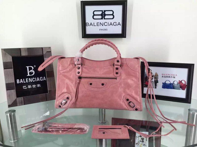 Balenciaga Cowhide Handbag 084697 Light pink Balenciaga Cowhide Handbag 084697 Light pink