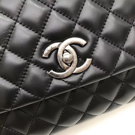 Chanel Classic Red Top Handle Bag Original Leather A92991 Black Chanel Classic Red Top Handle Bag Original Leather A92991 Black