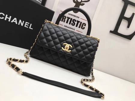 Chanel Classic Top Handle Bag Black Original Leather A92991 Gold Chanel Classic Top Handle Bag Black Original Leather A92991 Gold