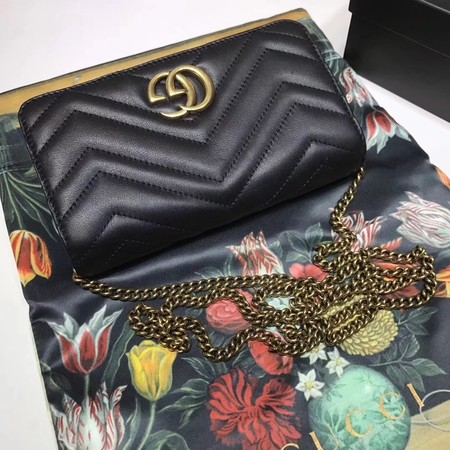 Gucci GG Marmont Matelasse mini Bag 448426 Black Gucci GG Marmont Matelasse mini Bag 448426 Black