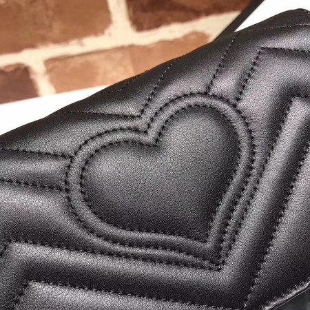 Gucci GG Marmont Matelasse mini Bag 448426 Black Gucci GG Marmont Matelasse mini Bag 448426 Black