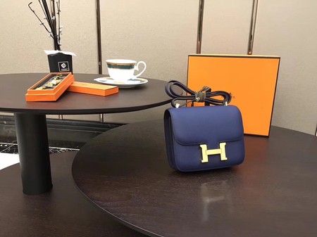 Hermes Constance Bag Original Calfskin Leather H9910 Blue Hermes Constance Bag Original Calfskin Leather H9910 Blue