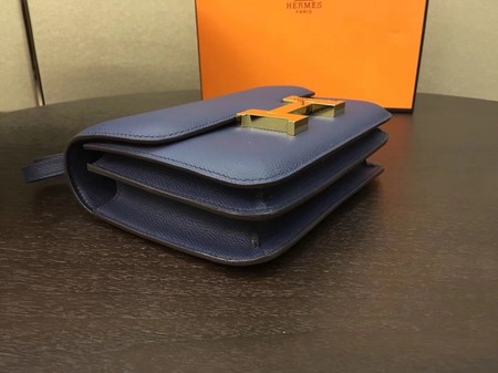 Hermes Constance Bag Original Calfskin Leather H9910 Blue Hermes Constance Bag Original Calfskin Leather H9910 Blue