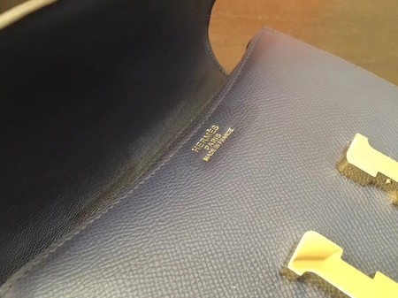 Hermes Constance Bag Original Calfskin Leather H9910 Blue Hermes Constance Bag Original Calfskin Leather H9910 Blue