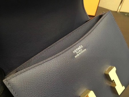 Hermes Constance Bag Original Calfskin Leather H9910 Blue Hermes Constance Bag Original Calfskin Leather H9910 Blue