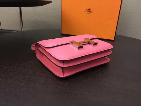 Hermes Constance Bag Original Calfskin Leather H9910 Rose Hermes Constance Bag Original Calfskin Leather H9910 Rose