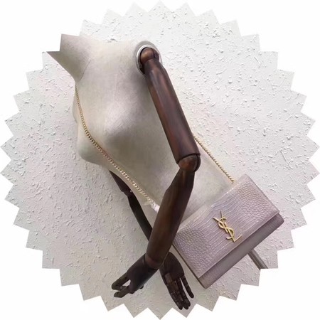 Saint Laurent mini Croco Leather Cross-body Shoulder Bag Y2811 Pink Saint Laurent mini Croco Leather Cross-body Shoulder Bag Y2811 Pink