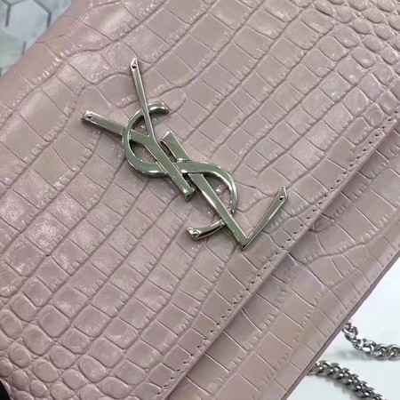 Saint Laurent mini Croco Leather Cross-body Shoulder Bag Y2811 Pink Saint Laurent mini Croco Leather Cross-body Shoulder Bag Y2811 Pink