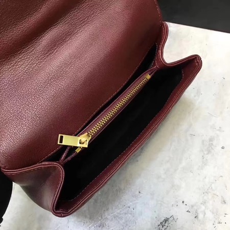 YSL Classic Monogramme Red Leather Flap Bag Y392737 Gold YSL Classic Monogramme Red Leather Flap Bag Y392737 Gold