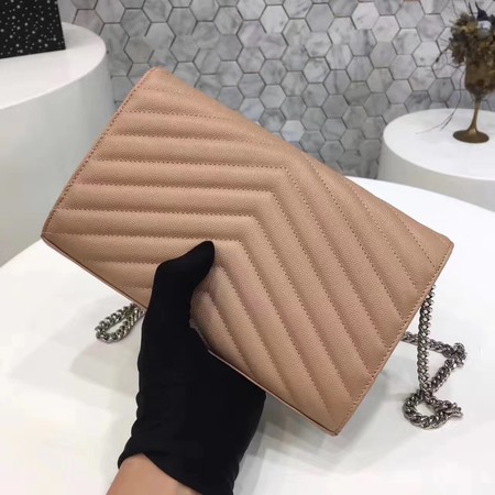 YSL WOC Classic Monogramme Flap Bag Cannage Pattern Y1003 Apricot YSL WOC Classic Monogramme Flap Bag Cannage Pattern Y1003 Apricot