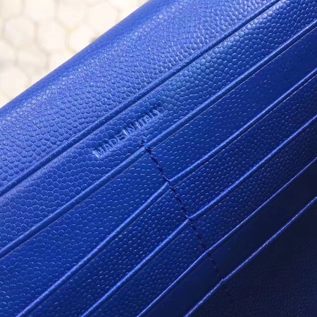 YSL WOC Classic Monogramme Flap Bag Cannage Pattern Y1003 Blue YSL WOC Classic Monogramme Flap Bag Cannage Pattern Y1003 Blue