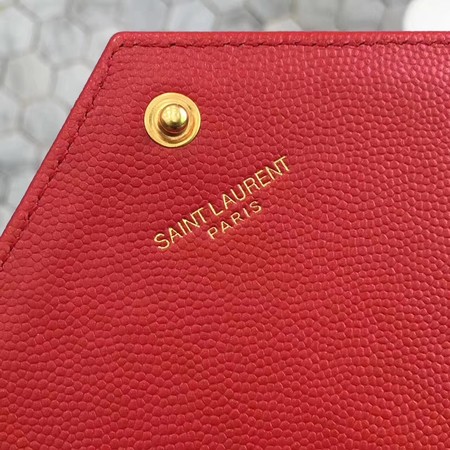 YSL WOC Classic Monogramme Flap Bag Cannage Pattern Y1003 Red YSL WOC Classic Monogramme Flap Bag Cannage Pattern Y1003 Red