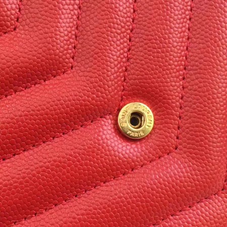 YSL WOC Classic Monogramme Flap Bag Cannage Pattern Y1003 Red YSL WOC Classic Monogramme Flap Bag Cannage Pattern Y1003 Red