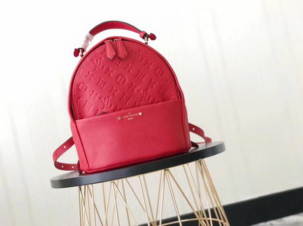 Louis Vuitton Monogram Empreinte SORBONNE BACKPACK M44019 Red Louis Vuitton Monogram Empreinte SORBONNE BACKPACK M44019 Red