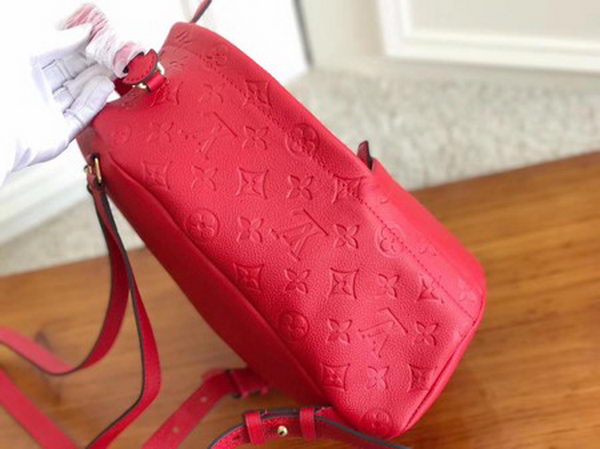 Louis Vuitton Monogram Empreinte SORBONNE BACKPACK M44019 Red Louis Vuitton Monogram Empreinte SORBONNE BACKPACK M44019 Red