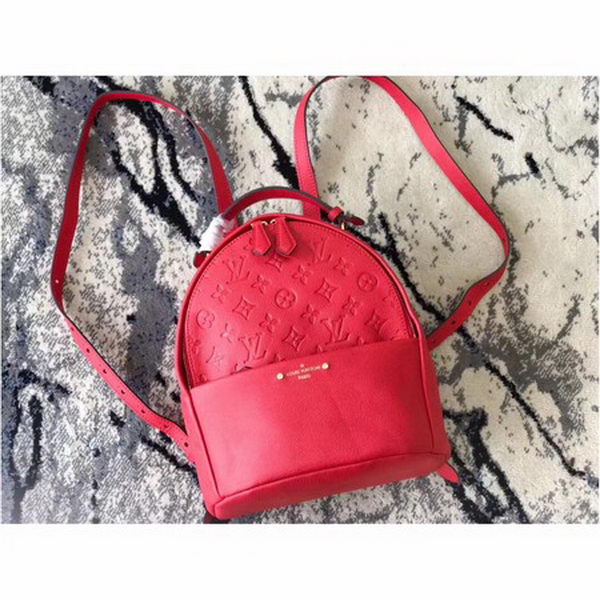 Louis Vuitton Monogram Empreinte SORBONNE BACKPACK M44019 Red Louis Vuitton Monogram Empreinte SORBONNE BACKPACK M44019 Red